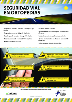 Thumb cartel. seguridad vial en ortopedias 