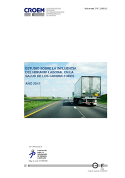 Thumb estudio sobre la influencia del horario laboral en la salud de los conductores. a%c3%b1o 2012 